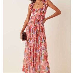 Zimmermann Poppy Frill Floral Silk Midi S